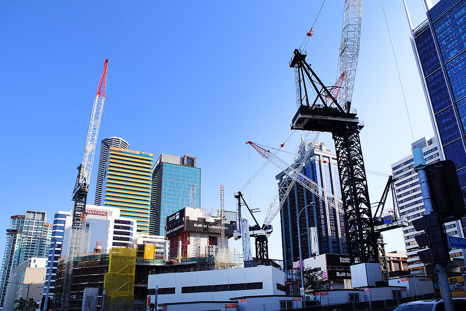 Brisbane under construction
